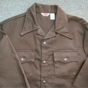 Levi's Vintage Large Brown Made in USA Gold Tab 70s Trucker Jacket 60517-4427